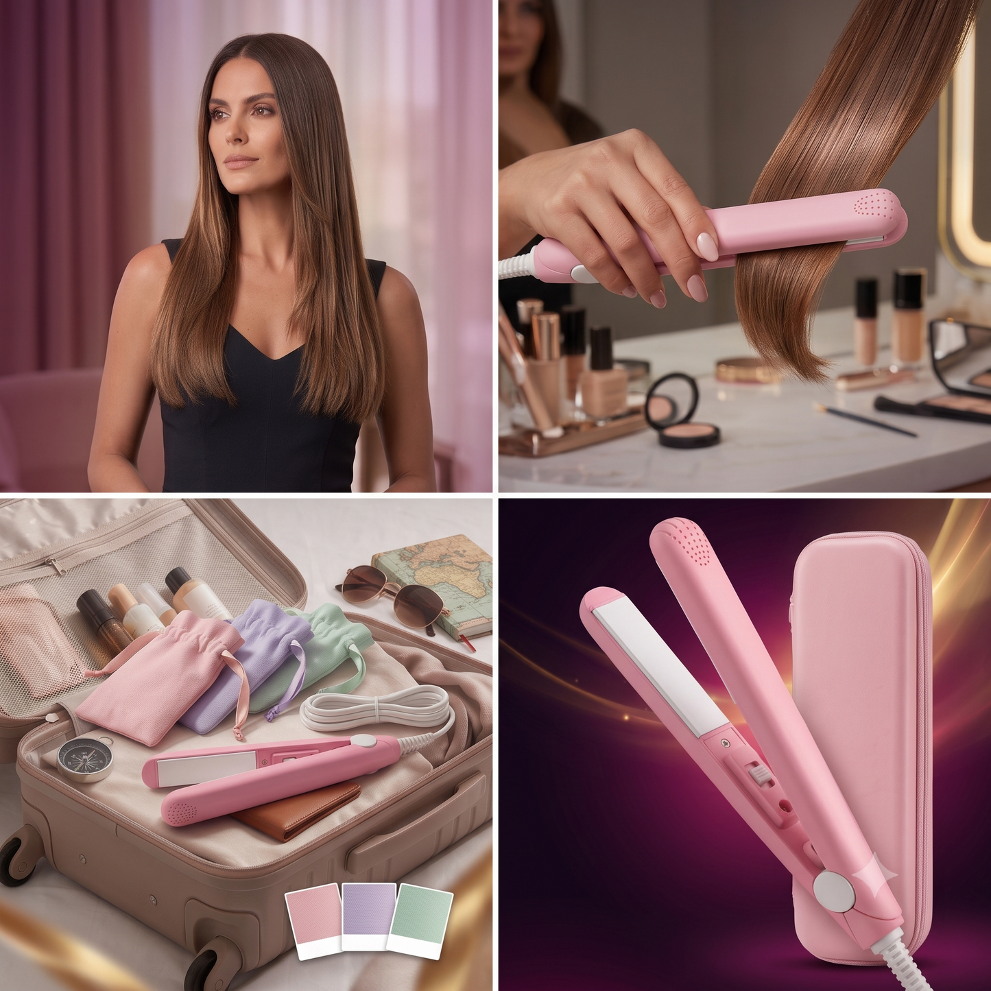 Mini Plancha para Cabello | Compacta y Práctica para Viajes